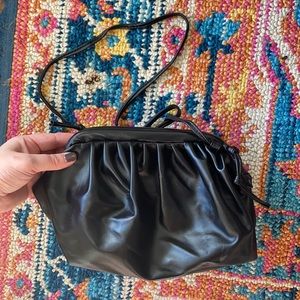 Faux Leather Hobo Crossbody